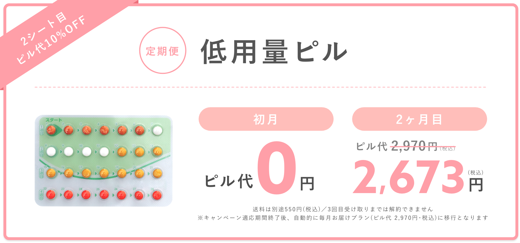 定期便：低用量ピル