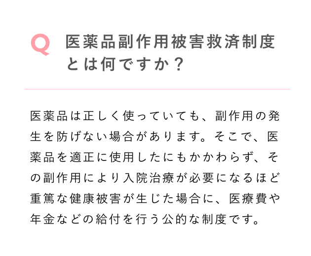 医薬品副作用被害救済制度とはなんですか