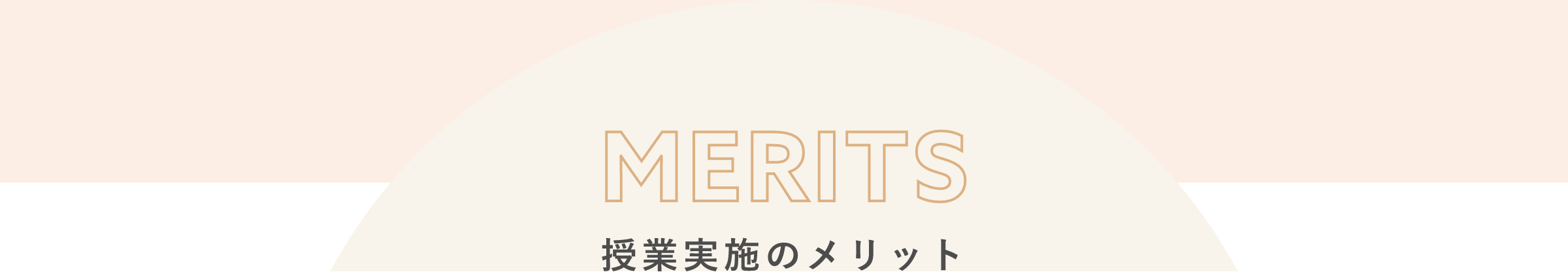 merits 授業実施のメリット