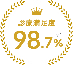 診療満足度98.7%