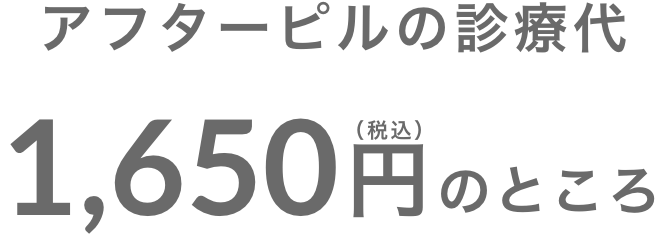 中用量ピルの診療1,650円