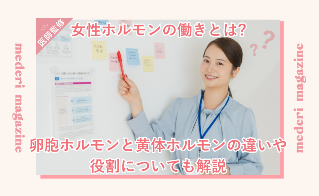 女性ホルモンの働きとは?卵胞ホルモンと黄体ホルモンの違いや役割についても解説